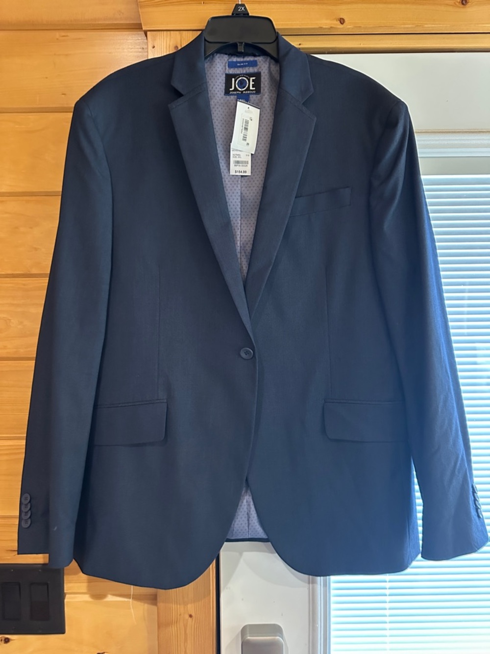 Joe Abboud Navy Single-Button Blazer